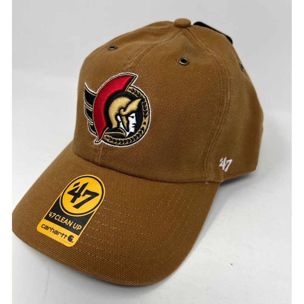 Ottawa Senators Carhartt '47 Brand NHL Clean Up Adjustable Brown Hat - Picture 3 of 7